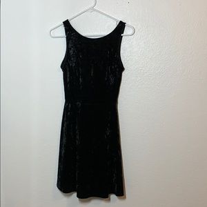 Crushed velvet cocktail dress